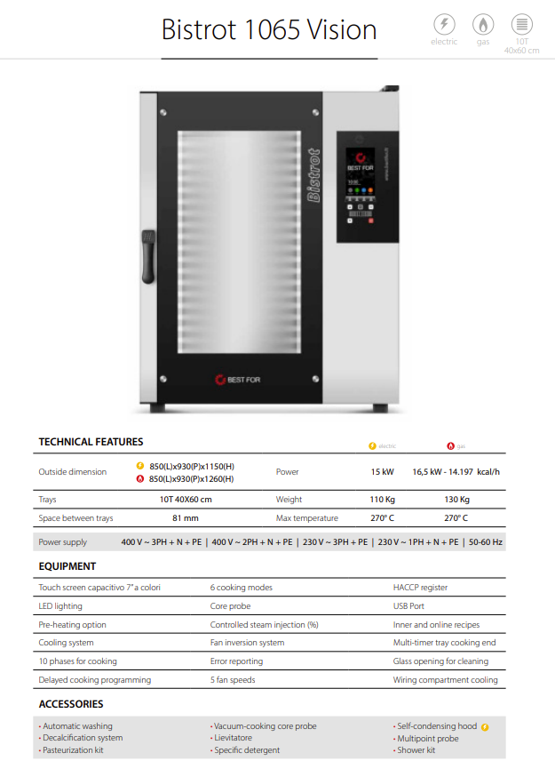 BISTROT S2 1065 VISION 10T
